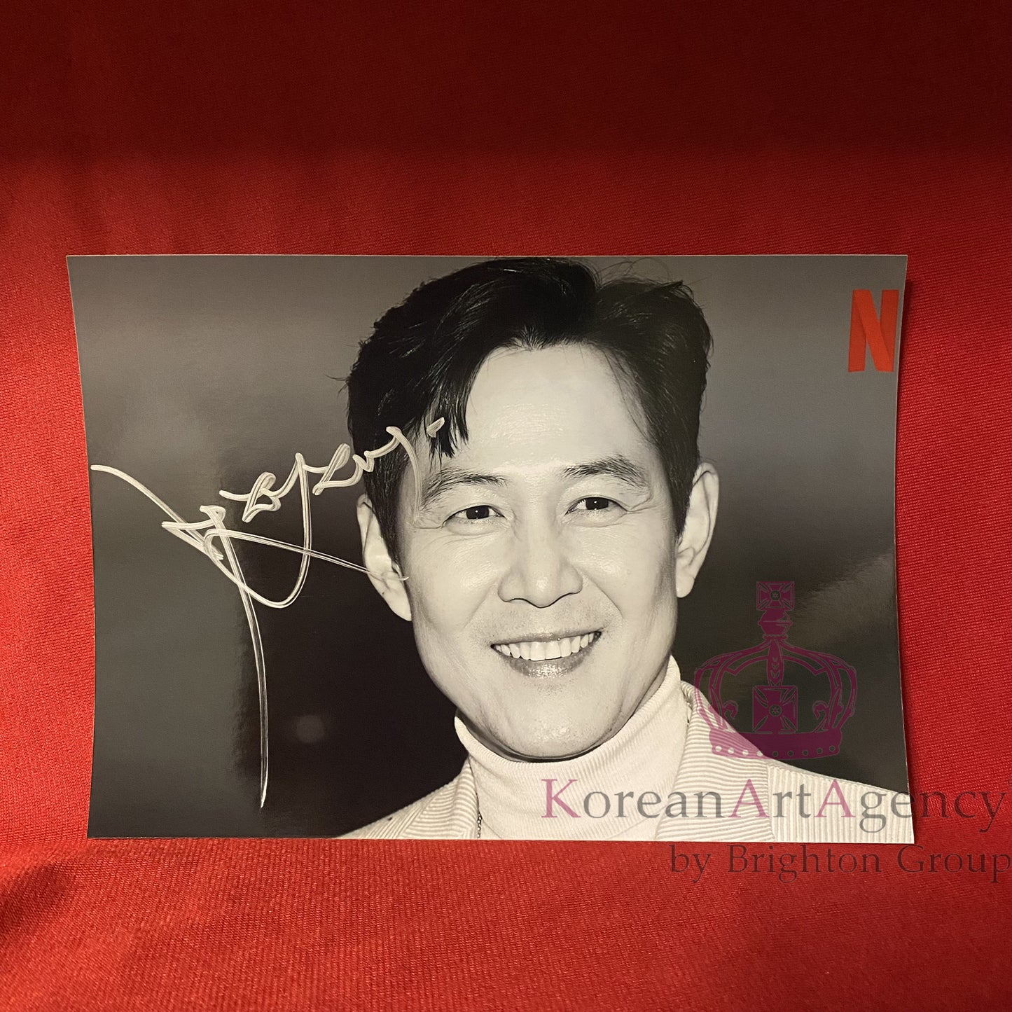 Squid Game Lee Jung Jae 7 inches Autograph