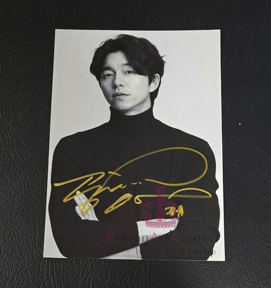 Gong Yoo The Trunk Netflix Series 8 inches Autograph