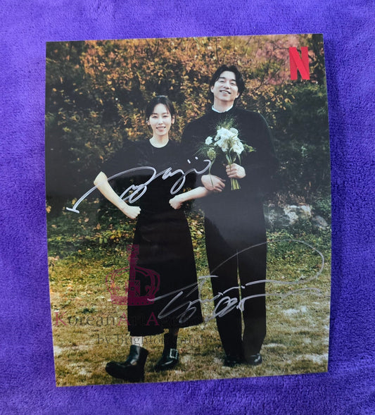 Netflix The Trunk Hand-Signed Autographs by Gong Yoo Seo Hyun Jin 10 inches