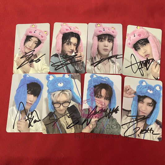 ATEEZ 8pcs Set Photocard Autographs Hongjoong  Seonghwa Yunho Yeosang Mingi Wooyoung San Jongho Golden Hour Part 1 Edition