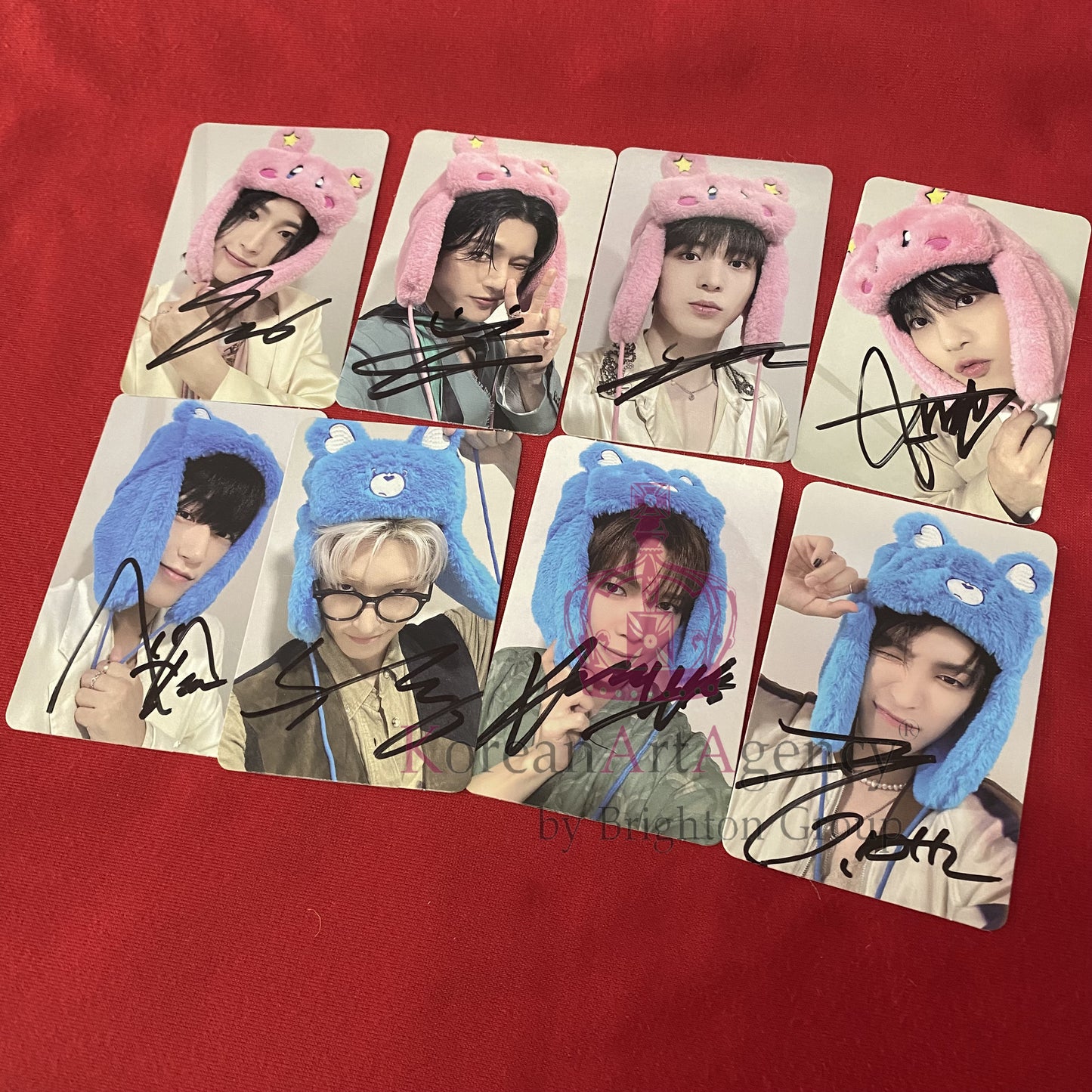 ATEEZ 8pcs Set Photocard Autographs Hongjoong  Seonghwa Yunho Yeosang Mingi Wooyoung San Jongho Golden Hour Part 1 Edition