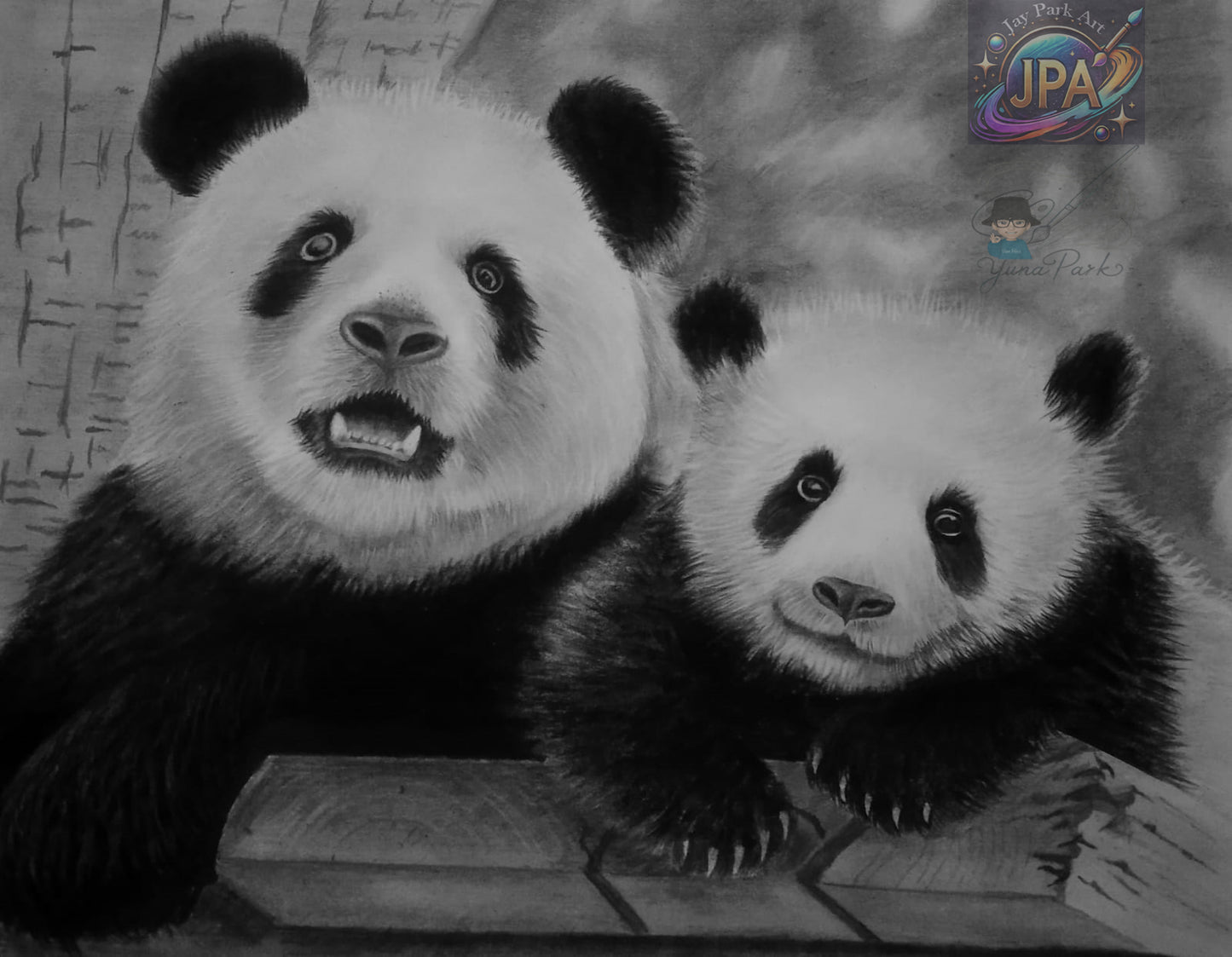 Pit and Paule Panda in Berlin Artwork