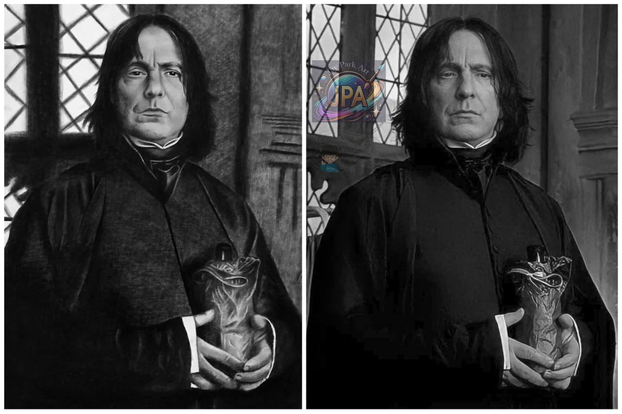 Harry Potter Professor Severus Snape Artwork 30x20 cm