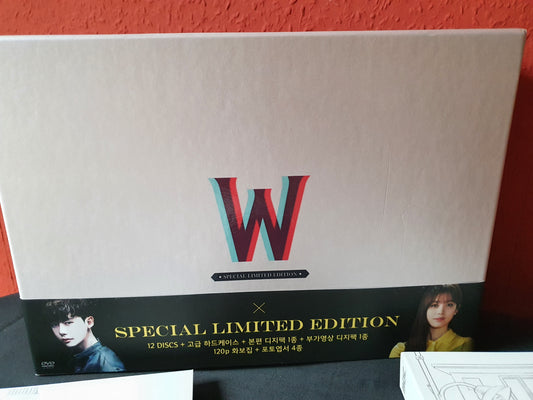 W Two Worlds Korean Series DVD Special Limited Edition 12 Discs Director's Cut (Photobook + Post Cards) English Sub