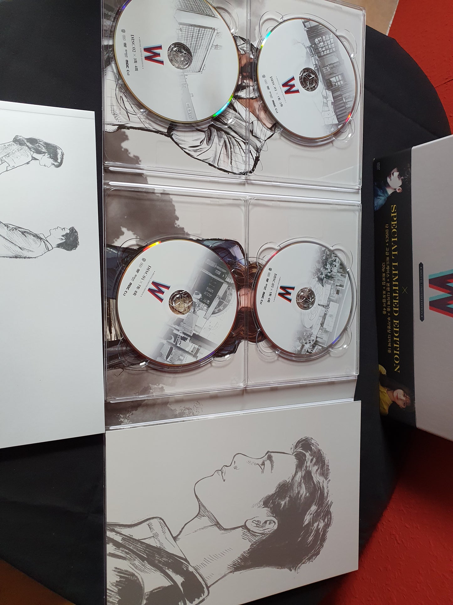 W Two Worlds Korean Series DVD Special Limited Edition 12 Discs Director's Cut (Photobook + Post Cards) English Sub