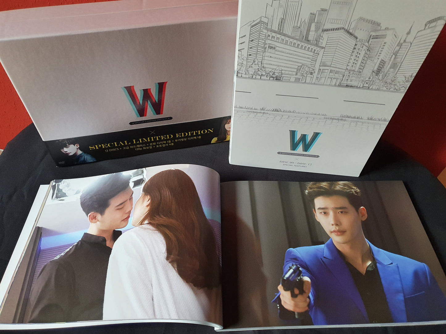 W Two Worlds Korean Series DVD Special Limited Edition 12 Discs Director's Cut (Photobook + Post Cards) English Sub