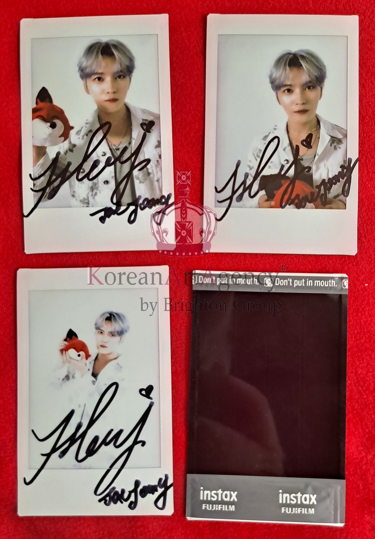 Kim Jae Joong Set of 2pcs Polaroid Instax Autographs