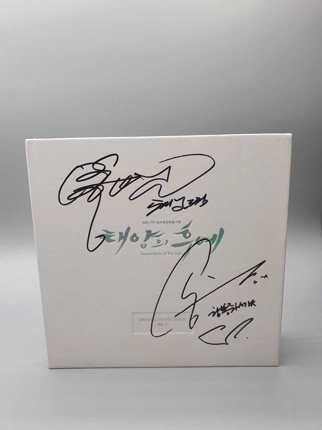 Descendants of the Sun Vol.1 OST - AUTOGRAPHED - Song Joong Ki and Song Hye Kyo! LIMITED EDITIONS