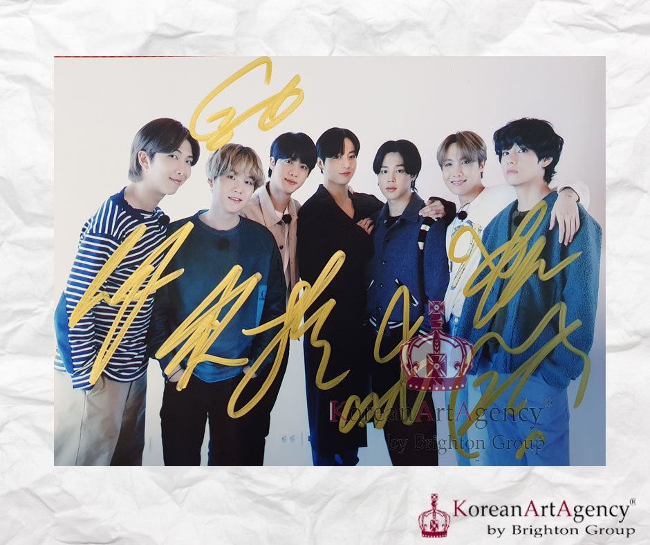 BTS Autograph Group Fotos Jimin JHope