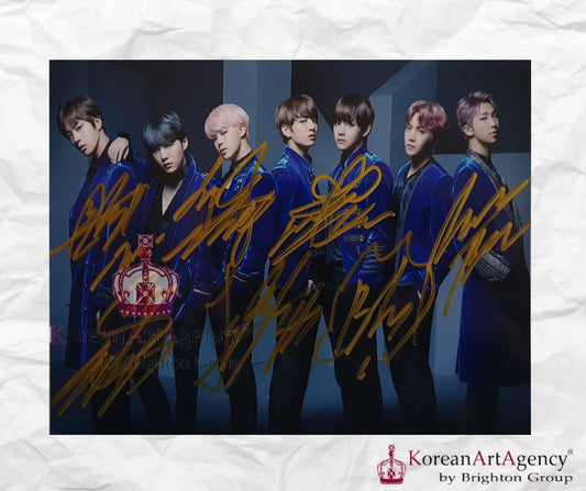 BTS Autograph Group Fotos Jimin JHope RM Jin Suga Jungkook V