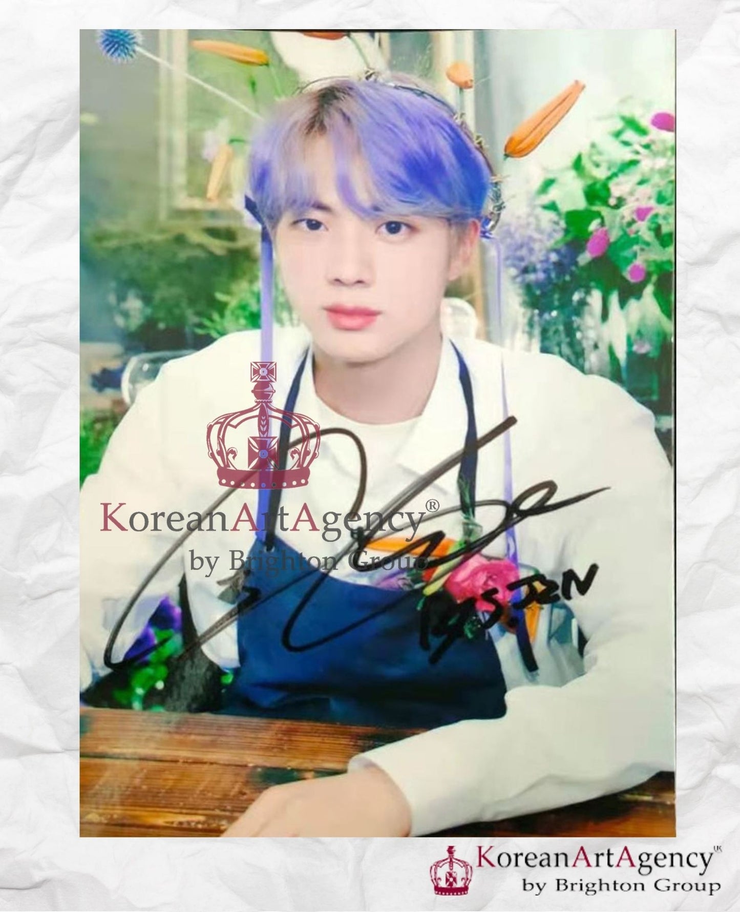 BTS Individual Autographed SET Jimin V JHope RM Jin Suga Jungkook