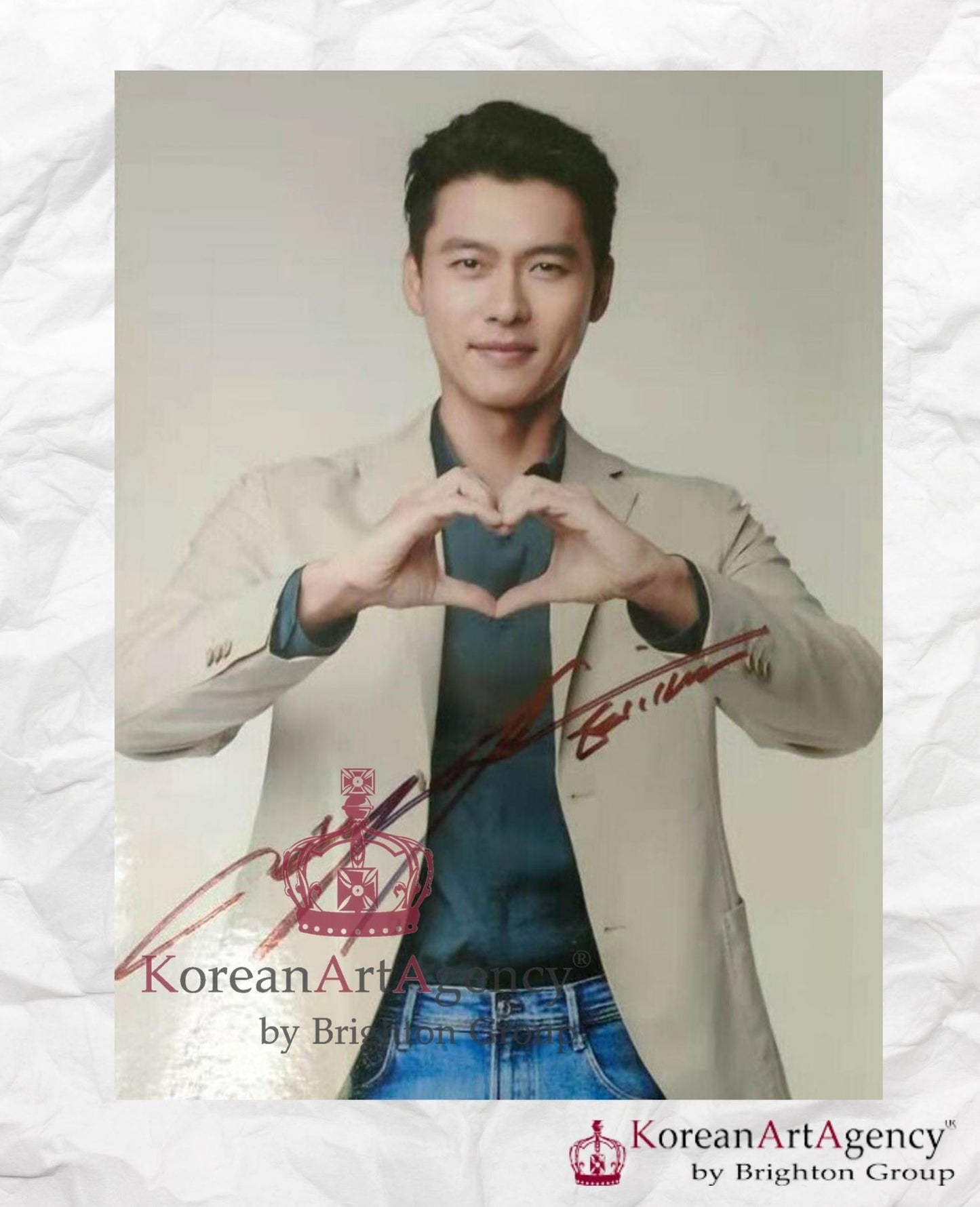 Hyun Bin Autograph