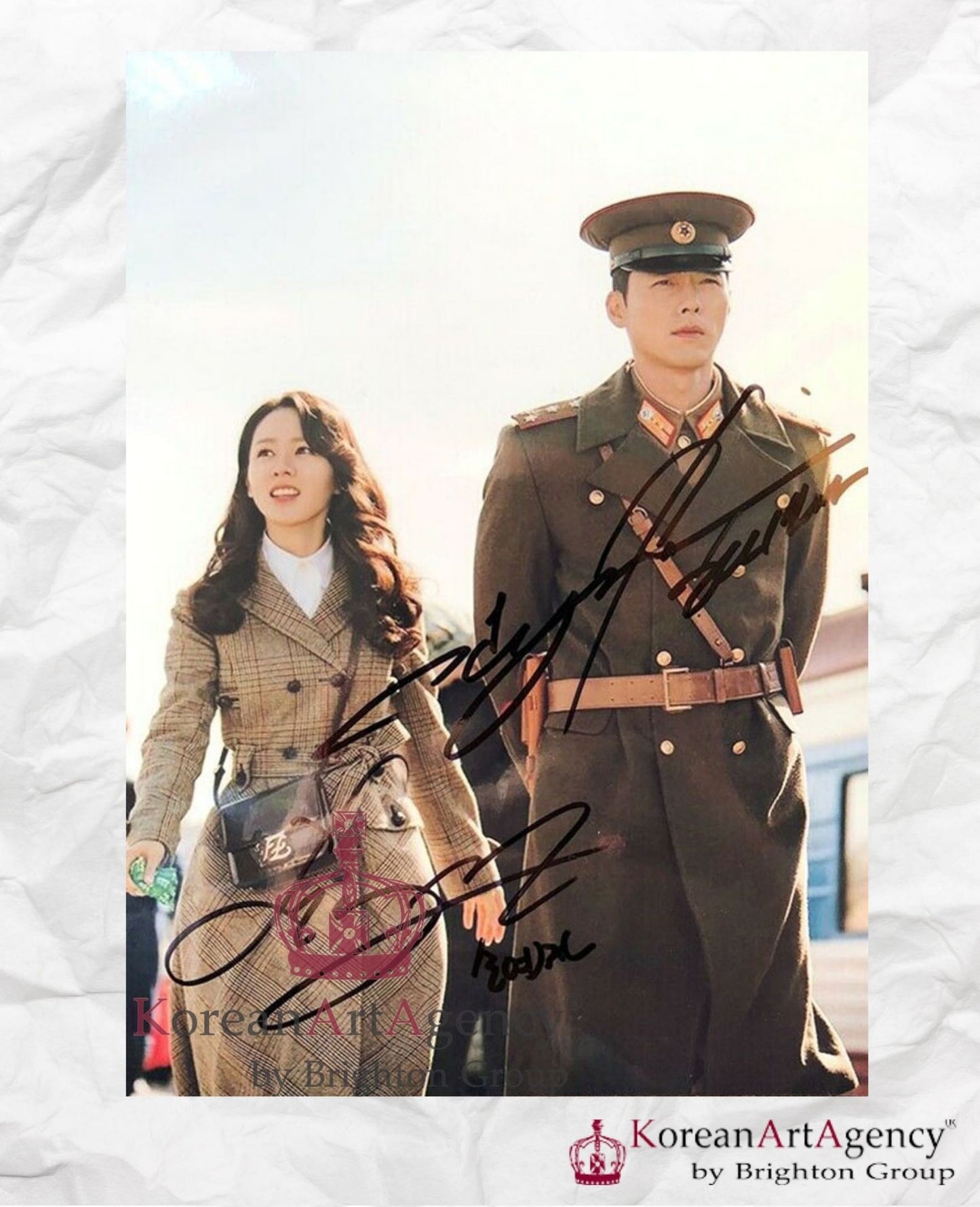 Crash Landing on You Hyun Bin and Son Ye-jin Autograph