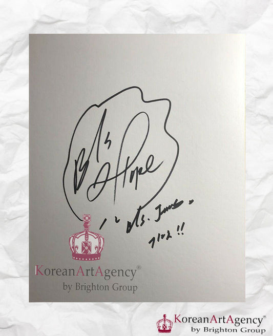 BTS JHope Shikishi Art Board Autograph 212x182mm