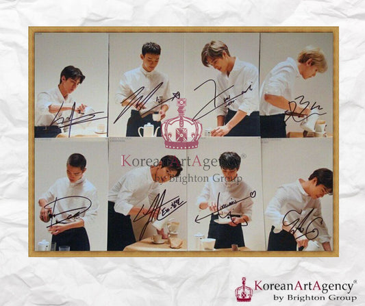 EXO 8Pcs Individual Autograph SET Sehun Chanyeol Baekhyun Xiumin Chen Kai D.O Suho