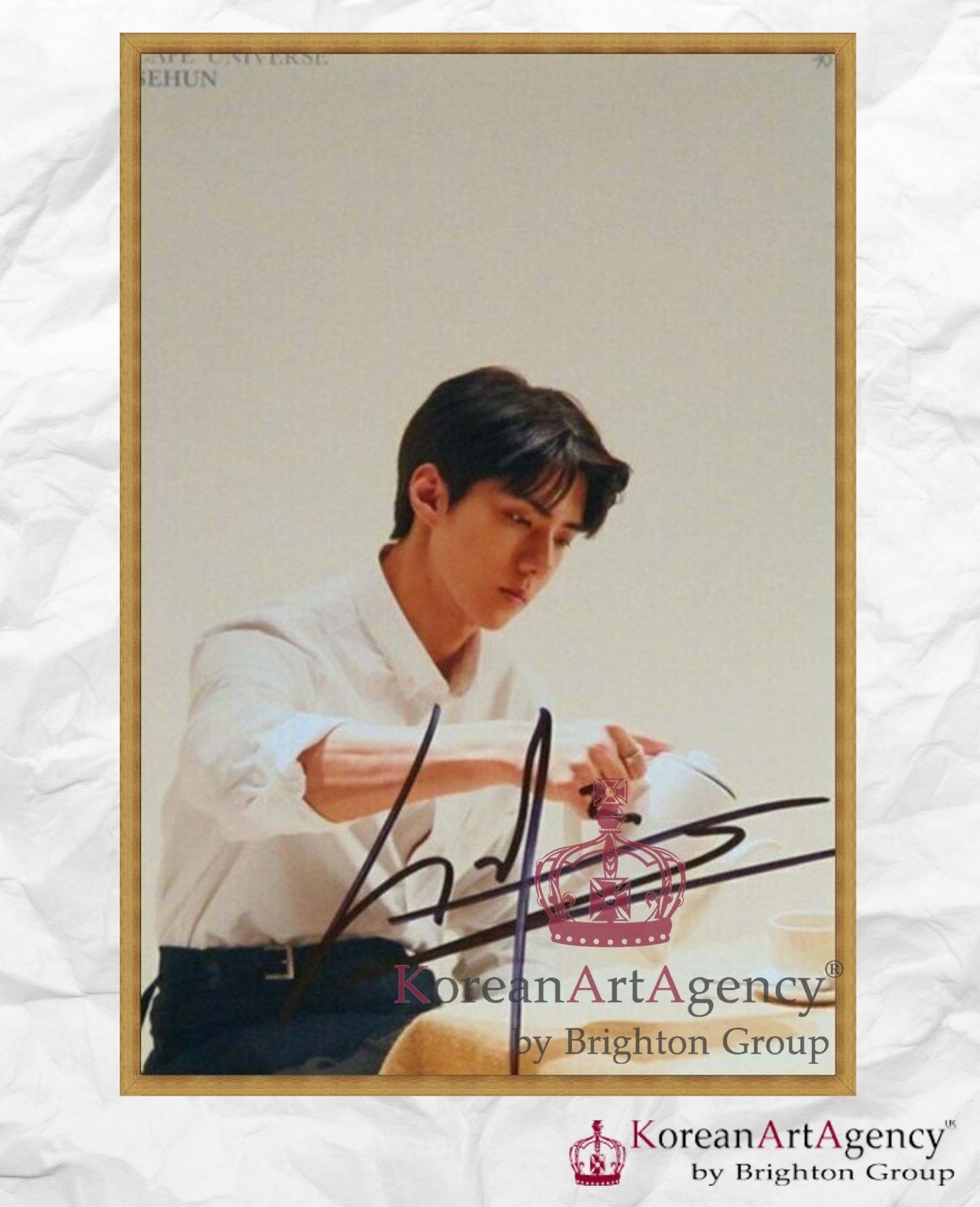 EXO 8Pcs Individual Autograph SET Sehun Chanyeol Baekhyun Xiumin Chen Kai D.O Suho