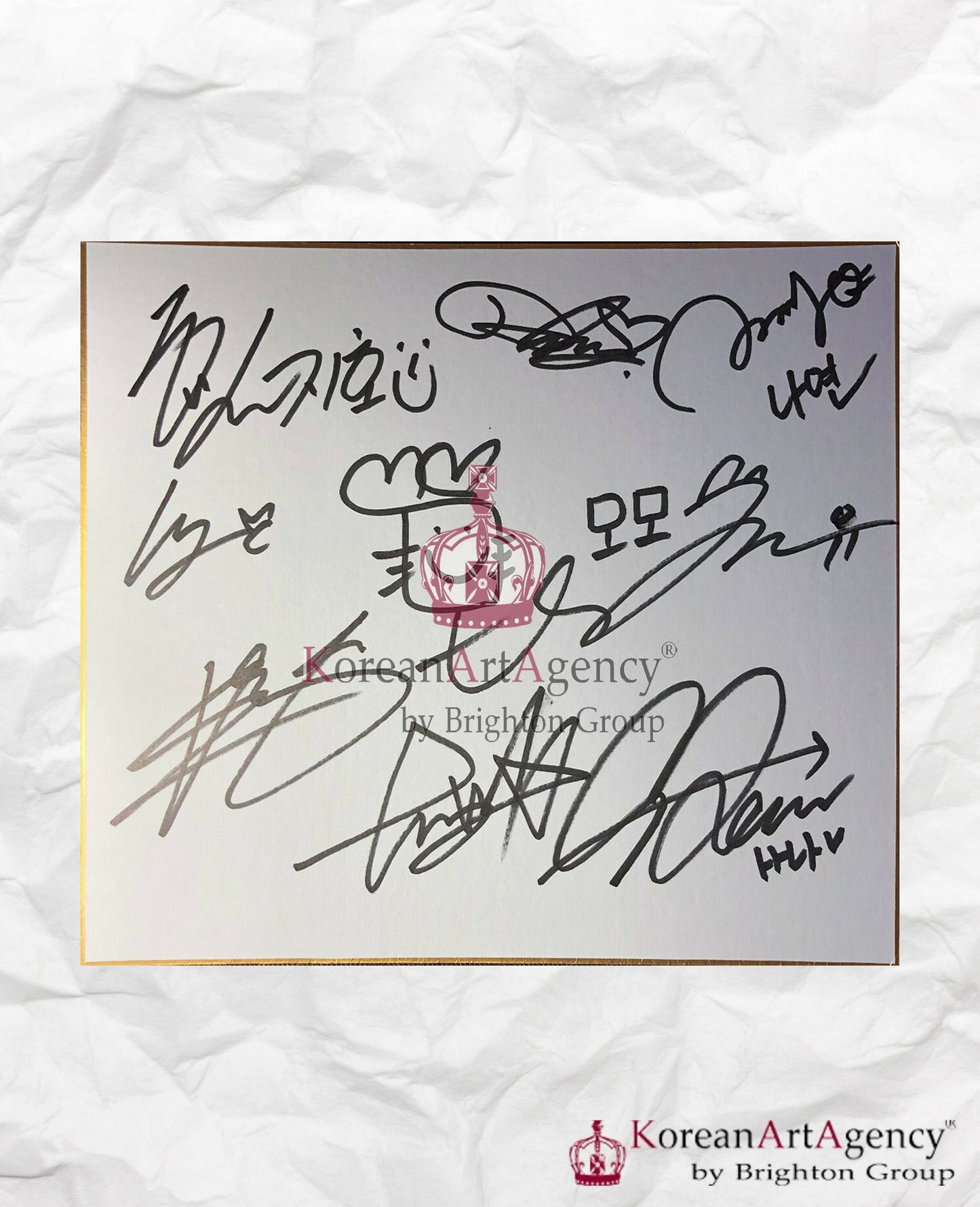 TWICE Shikishi Art Board Autographed 212x182mm