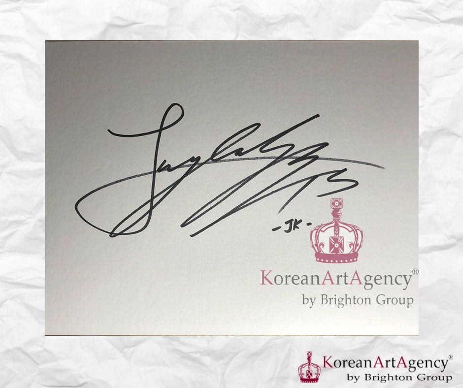 BTS Jungkook Shikishi Art Board Autograph 212x182mm