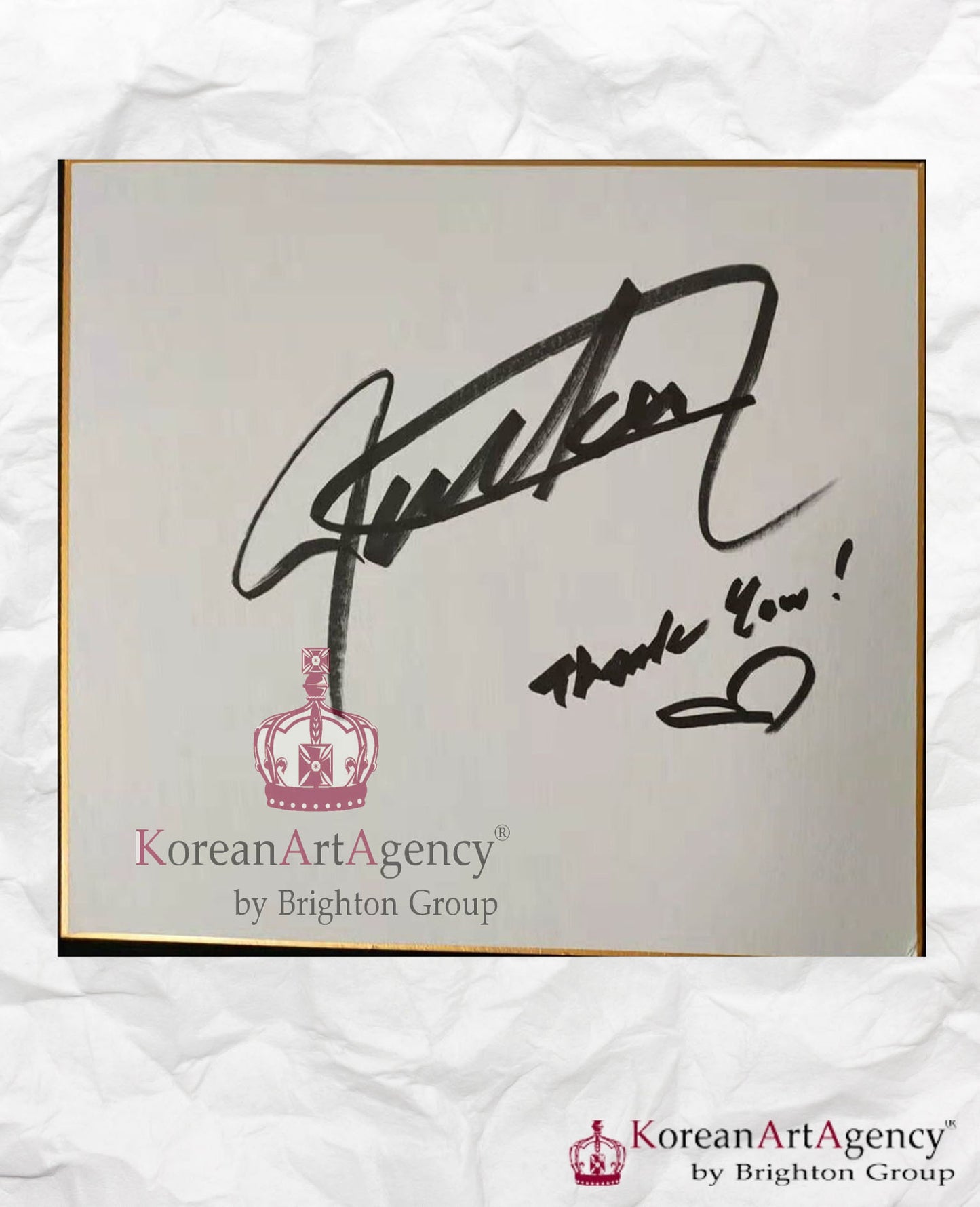 GOT7 Jackson Shikishi Art Board Autograph 212x182mm