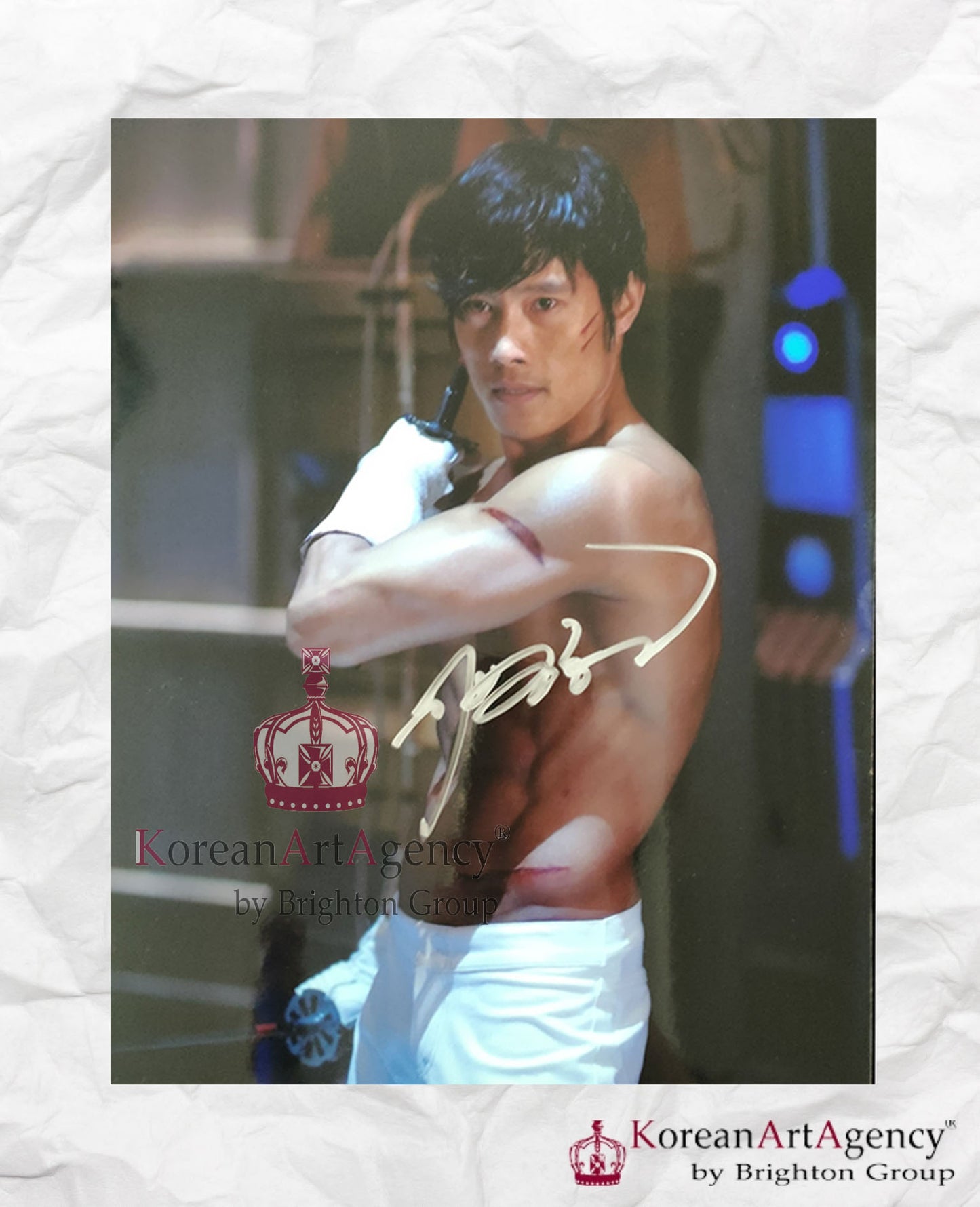 Lee Byung Hun Autograph DINA4 Format