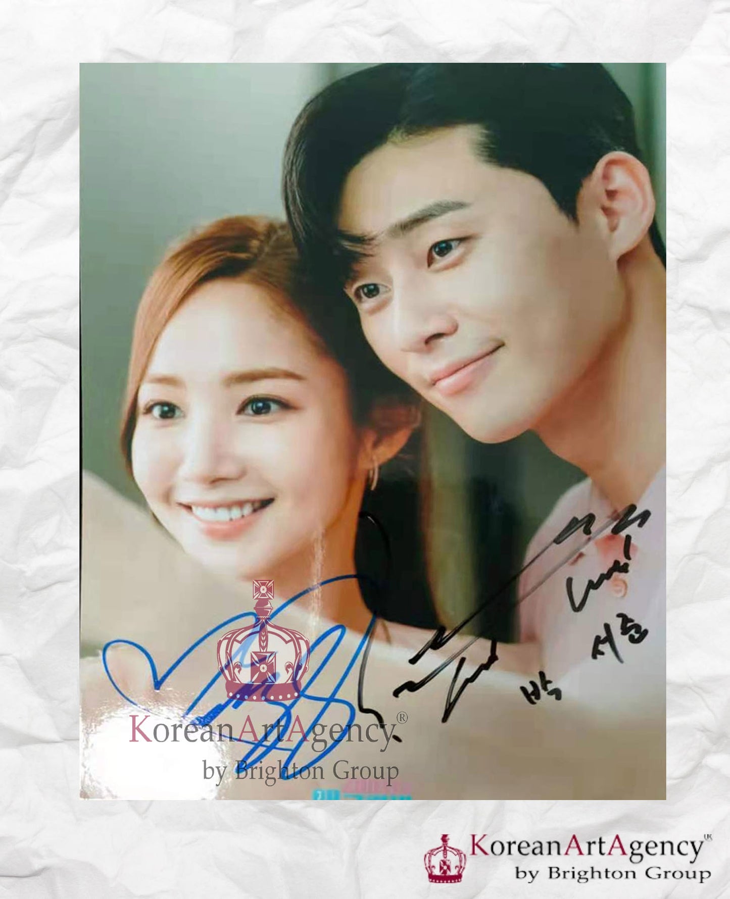 Park Seo Joon Park Min Young What's Wrong with Secretary Kim? Autograph