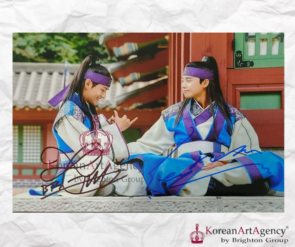 Hwarang The Poet Warrior Youth BTS V Kim Taehyung  Park Seo Joon  Autograph