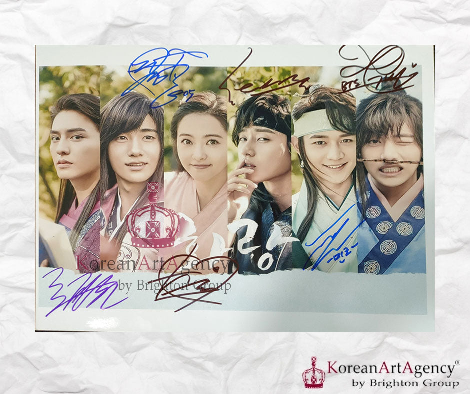 Hwarang The Poet Warrior Youth BTS V Kim Taehyung  Park Seo Joon Choi Woo Shik Go Ara Autograph