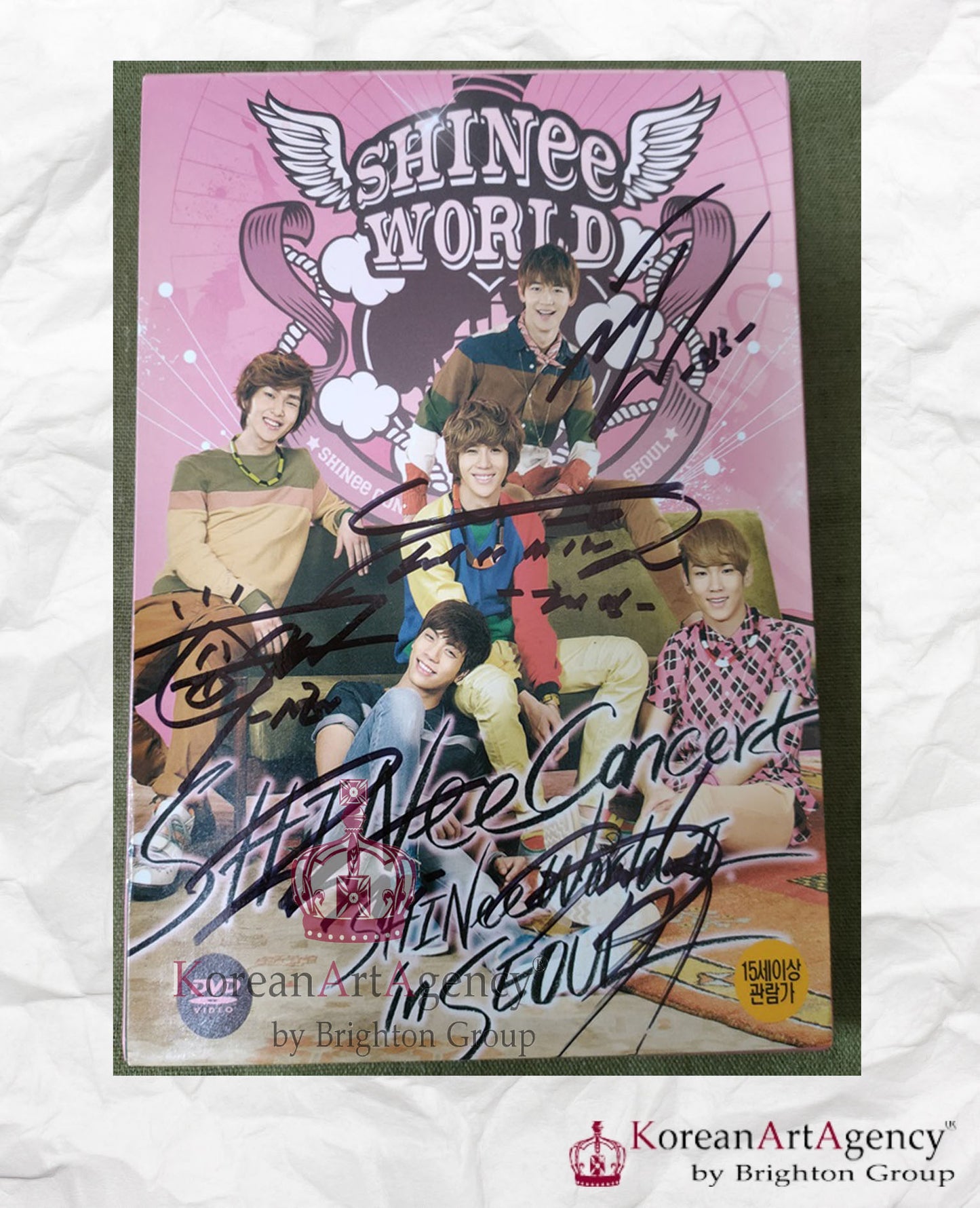 SHINEE WORLD Concert Live in Seoul DVD Autographed