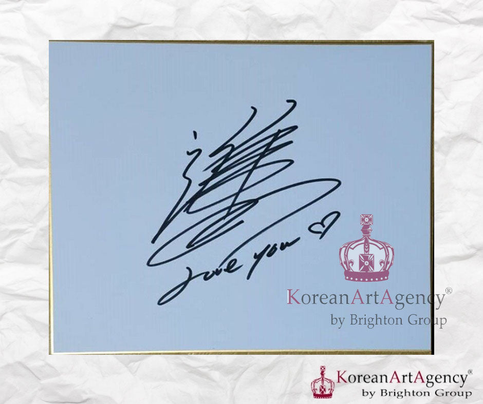 Lee Joon Gi Shikishi Art Board Autograph 212x182mm