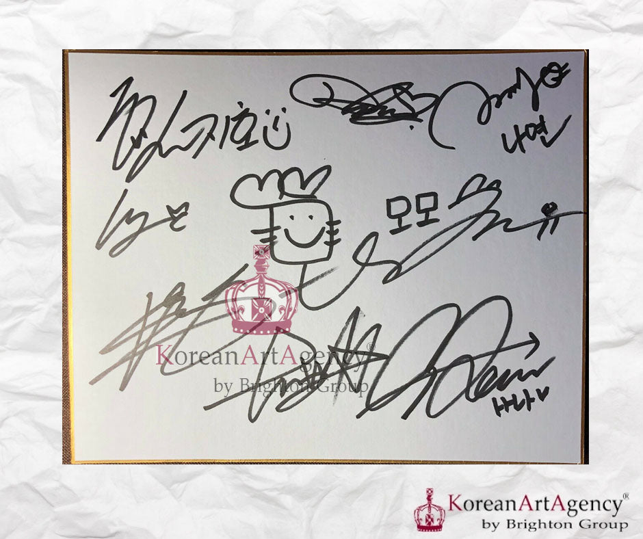 TWICE Shikishi Art Board Autographed 212x182mm