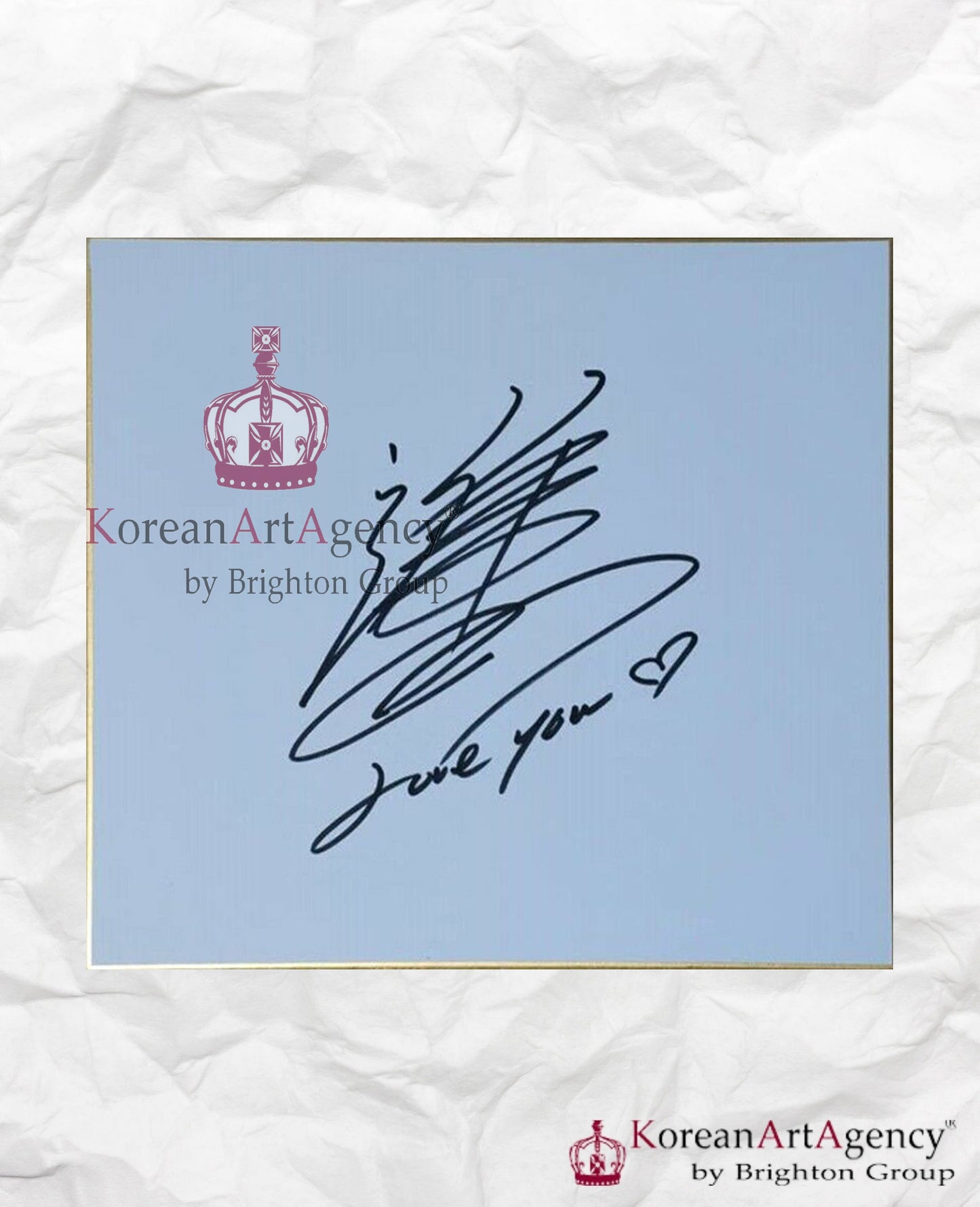 Lee Joon Gi Shikishi Art Board Autograph 212x182mm