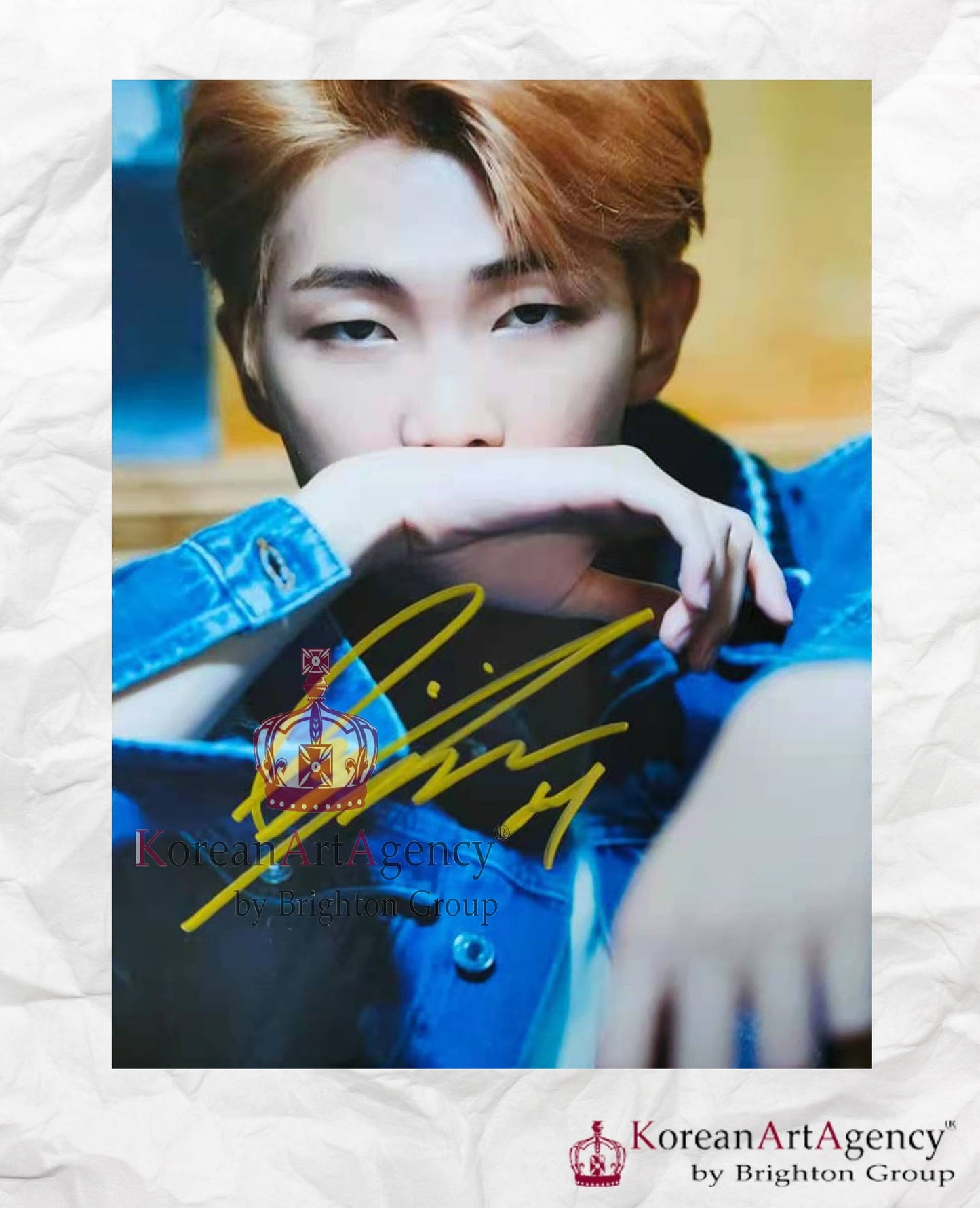 BTS Boy with Luv RM Autograph