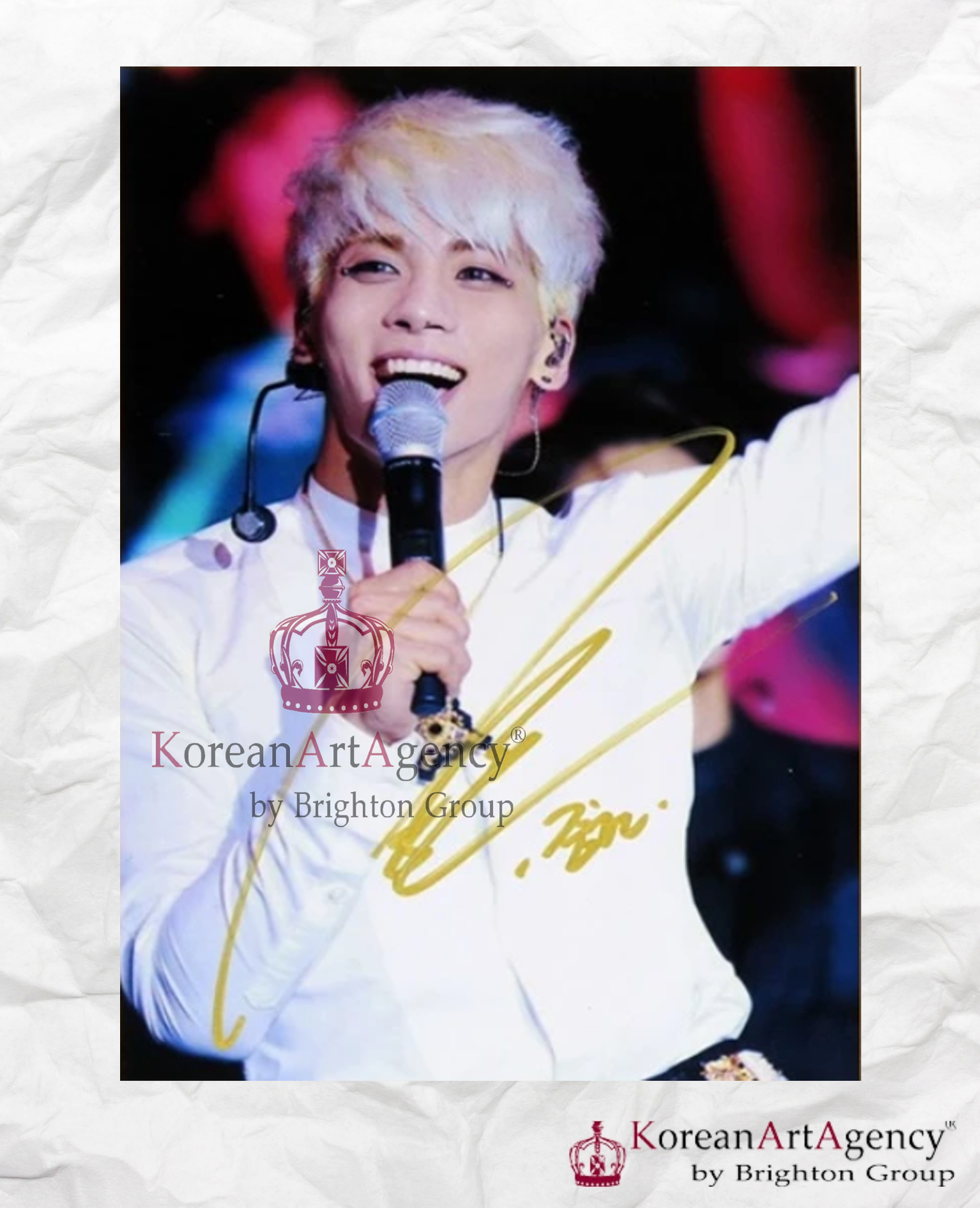 Shinee Jonghyun 13x18cm Autograph