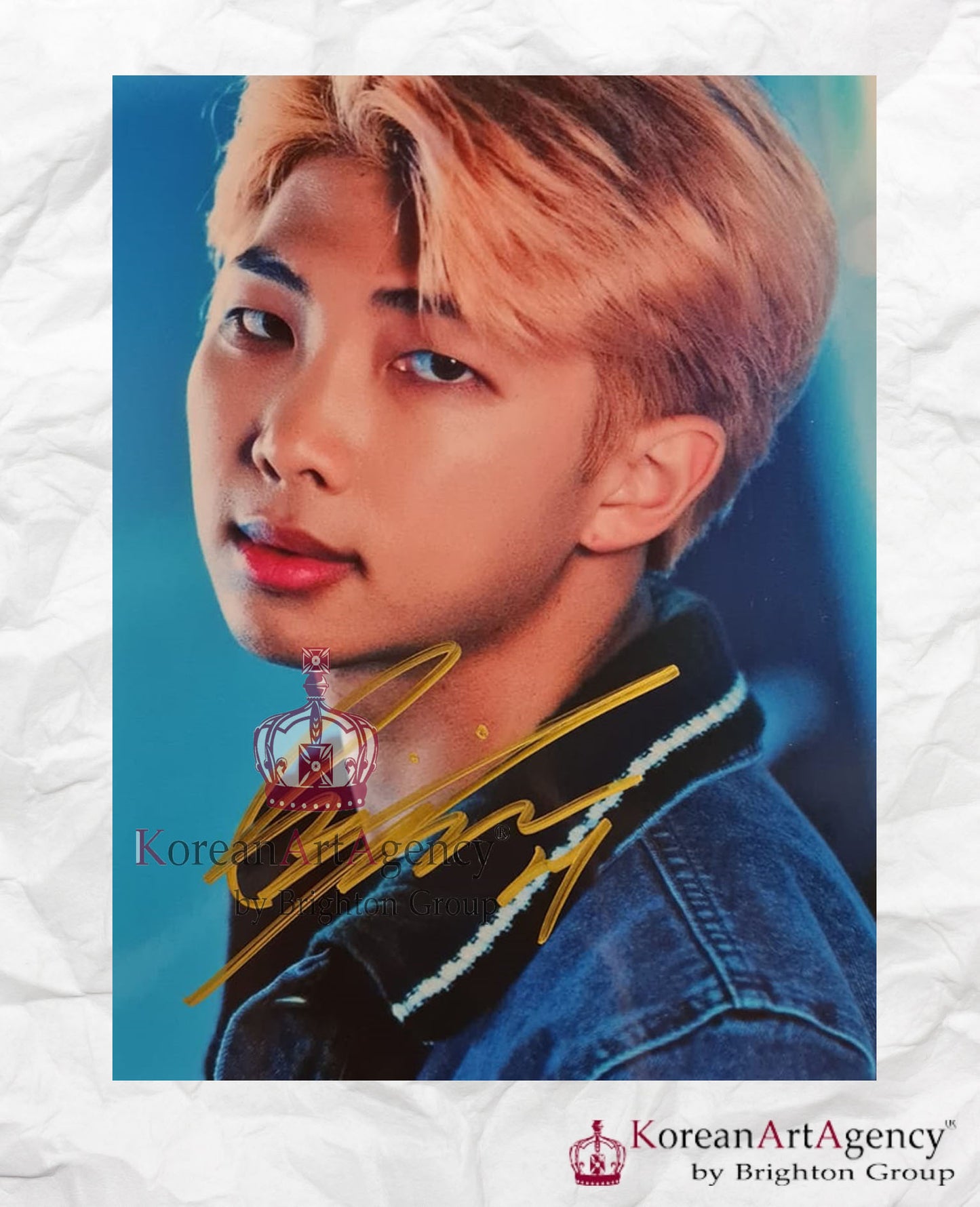 BTS RM Boy with Luv Autograph