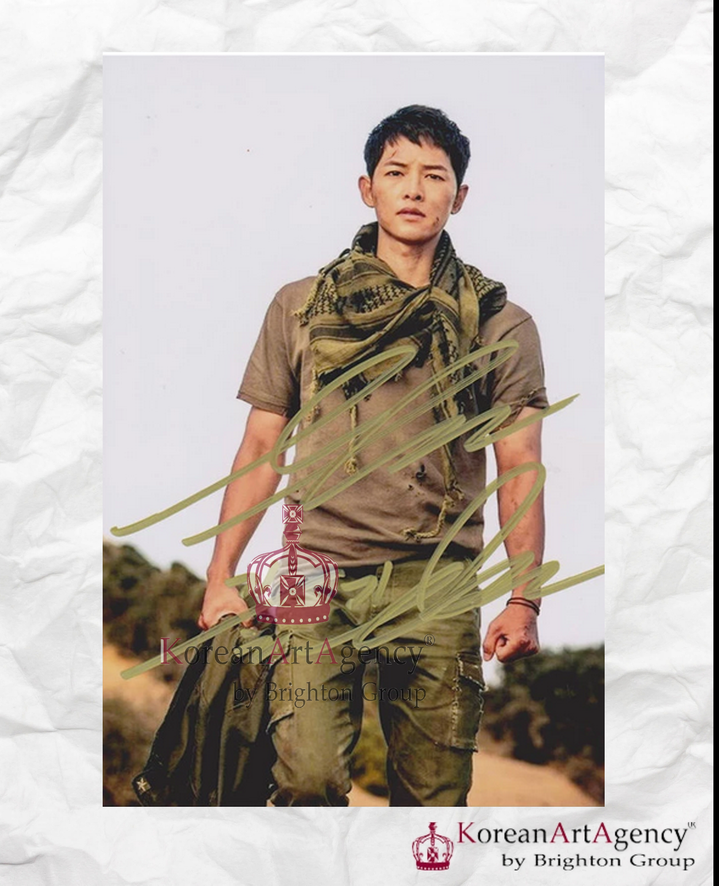 Song Joong Ki Descendant of the Sun Autograph