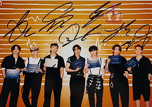 BTS Butter Group Autograph Jimin RM V Jungkook Suga JHope Jin