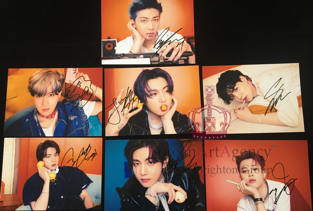 BTS Butter SET Individual Autograph Jimin Jin Rm JHope Jungkook RM Suga V