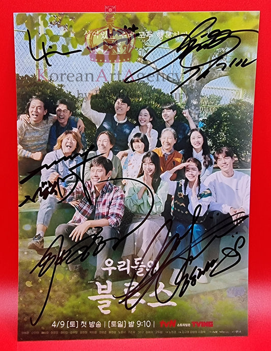 Our Blues Kim Woo-bin Shin Min-a Han Ji-min Lee Byung hun Cha Seung-won Autograph