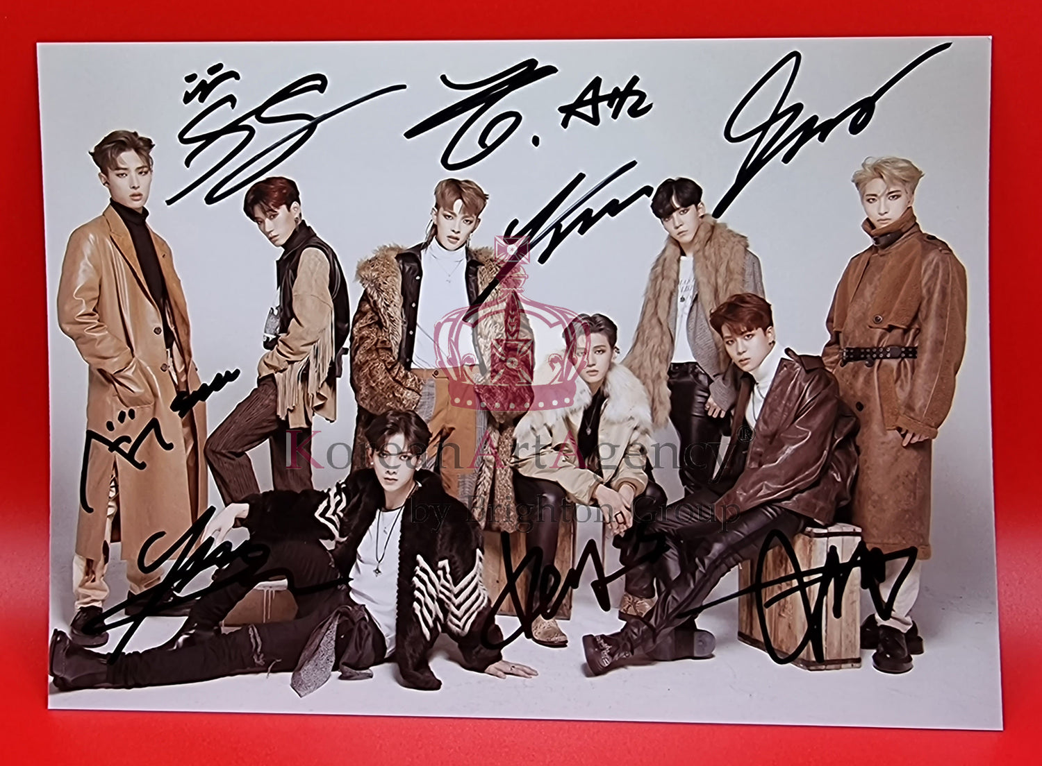 Ateez Hong Joong Seunghwa Yunho Yeosang San Mingi Woo Young Jong Ho Autograph