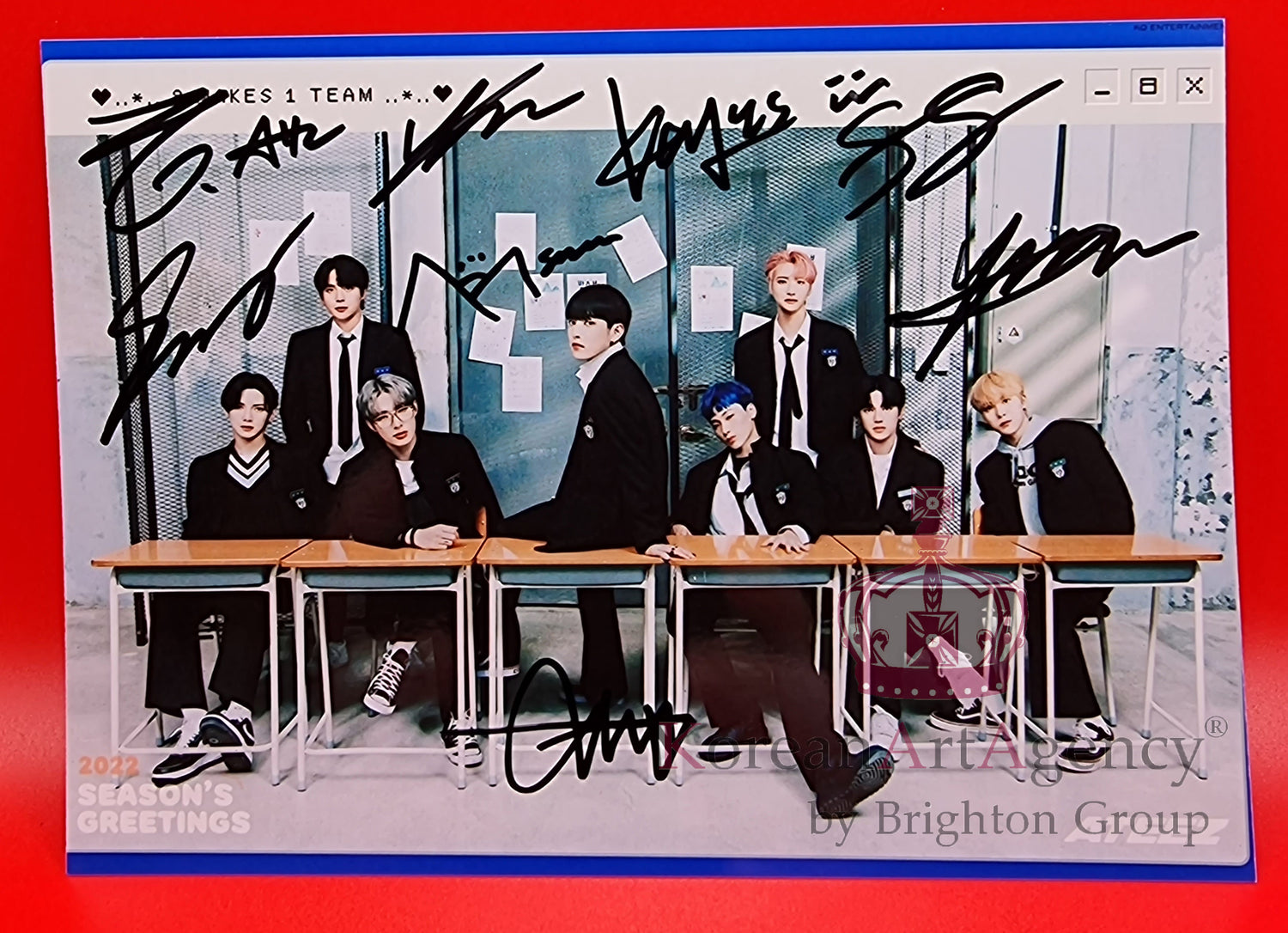 Ateez Hong Joong Seunghwa Yunho Yeosang San Mingi Woo Young Jong Ho Autograph