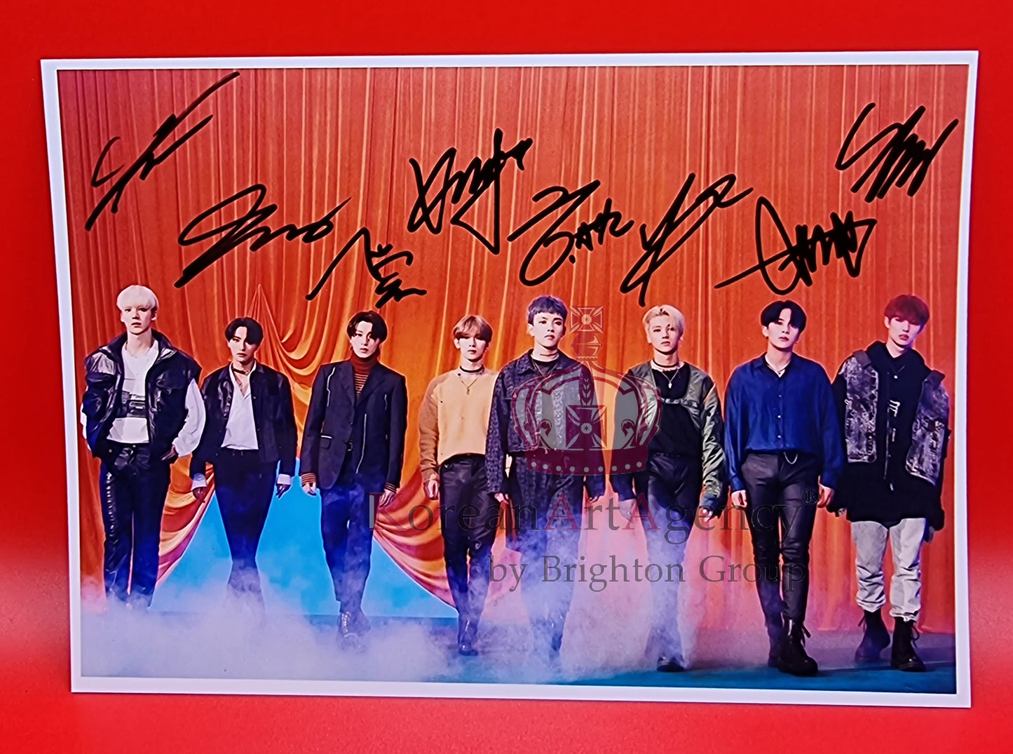 Ateez Hong Joong Seunghwa Yunho Yeosang San Mingi Woo Young Jong Ho Autograph