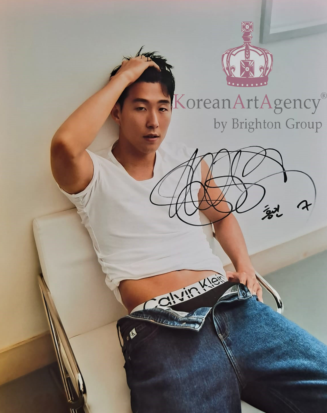 Son Heung Min Calvin Klein Autograph