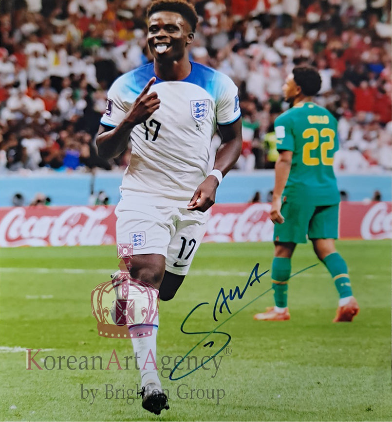 England - Bukayo Saka Autograph