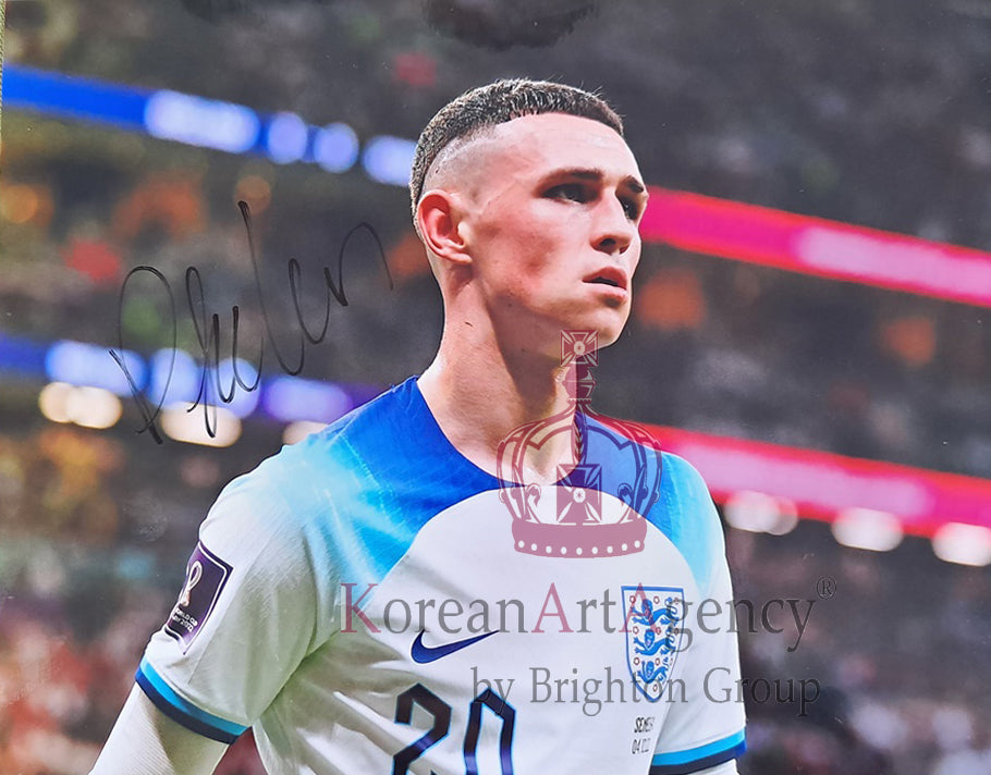 England - Phil Foden Autograph