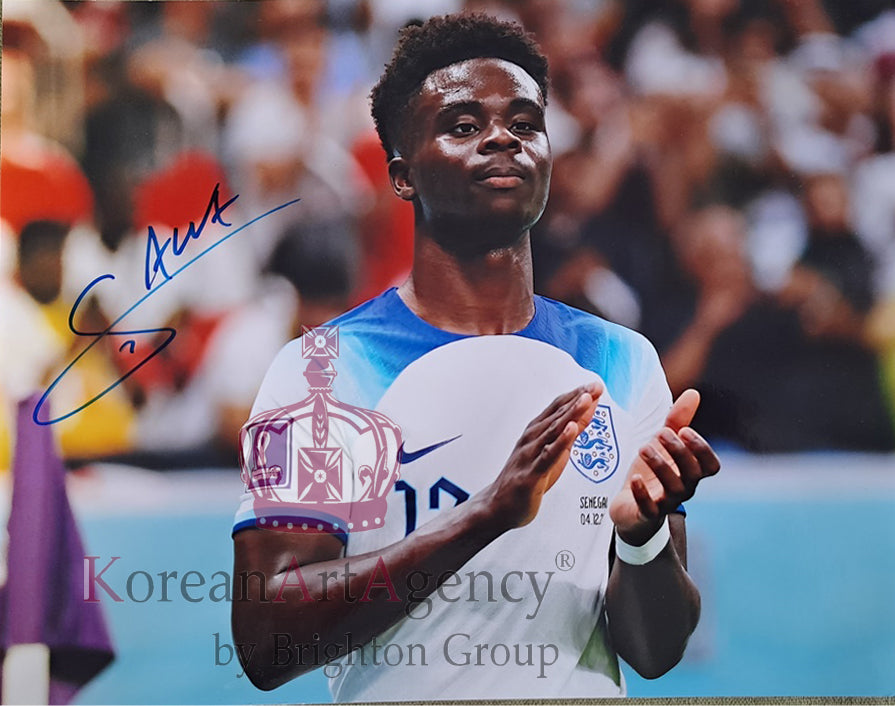 England - Bukayo Saka Autograph