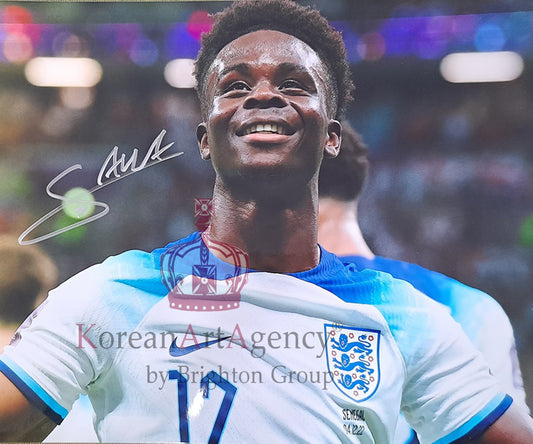 England - Bukayo Saka Autograph