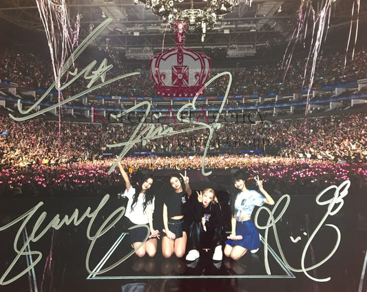 Blackpink Jennie Rosé Lisa Jisso Born Pink World Tour Autograph 25cm x 20cm