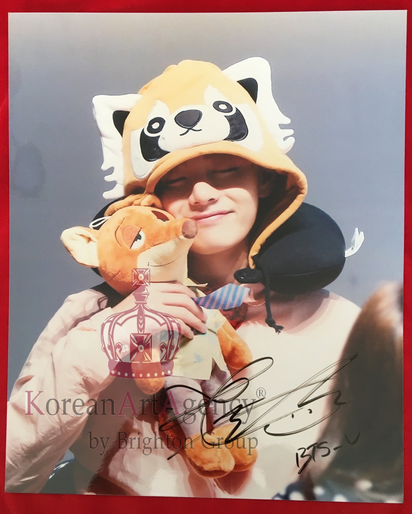 BTS V Kim Tae Hyung 30x26cm 10inches Autograph