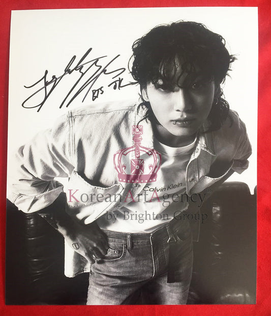 BTS Jungkook Calvin Klein Campaign Global Ambassador 10inches Autograph