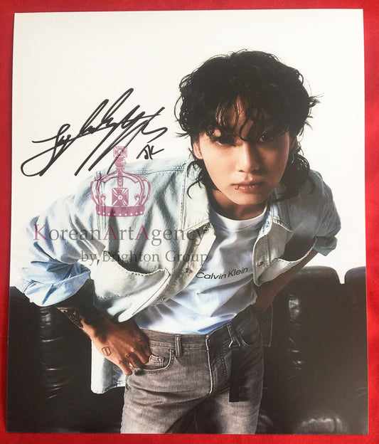 BTS Jungkook Calvin Klein Campaign Global Ambassador 10inches Autograph